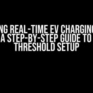 Unlocking Real-Time EV Charging Data in Python: A Step-by-Step Guide to Dynamic Threshold Setup